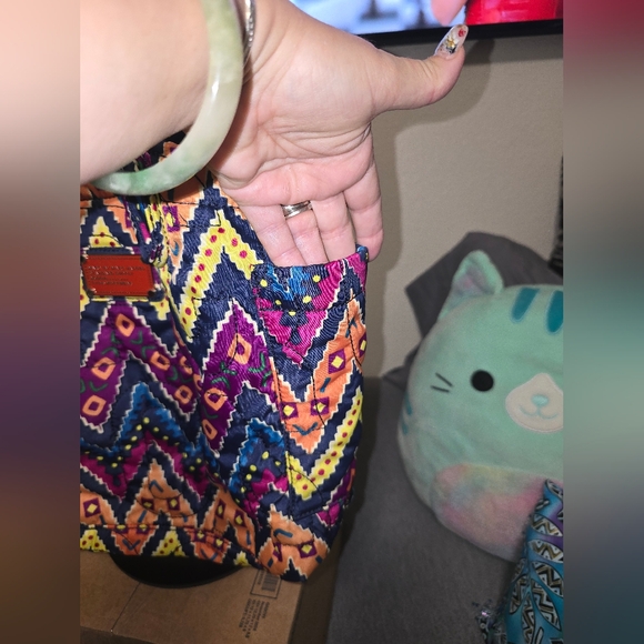 Marc By Marc Jacobs Quilted Pattern Tote Bag - Multicolor EUC - Picture 4 of 13